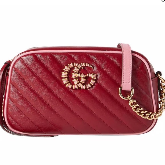 Gucci GG Marmont Red/Pink - Picture 1 of 6